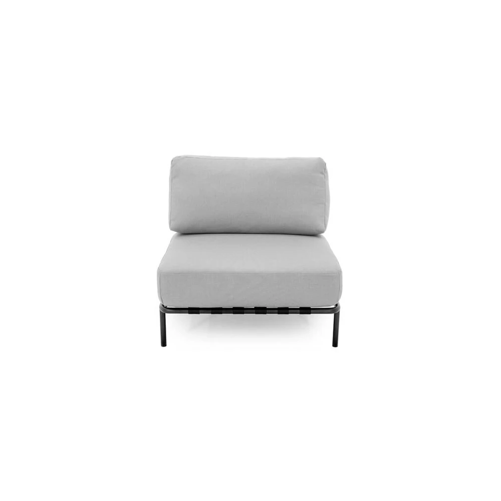 Sofa Sitsit Vieno Modulio Baldai, Salve, 78x78x78 cm, Pilka