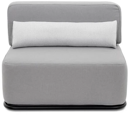 Sofa Sitsit Vieno Modulio Baldai, Šiaudai, 80x102x78 cm, Pilka