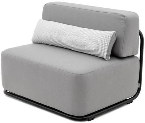 Sofa Sitsit Vieno Modulio Baldai, Šiaudai, 80x102x78 cm, Pilka