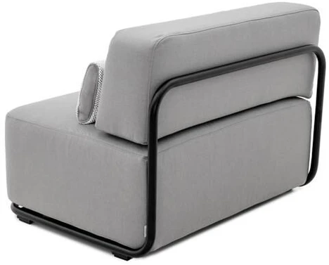 Sofa Sitsit Vieno Modulio Baldai, Šiaudai, 80x102x78 cm, Pilka