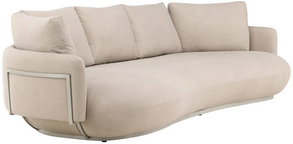 Sofa, Stellar, 113x275x58 cm, kreminė