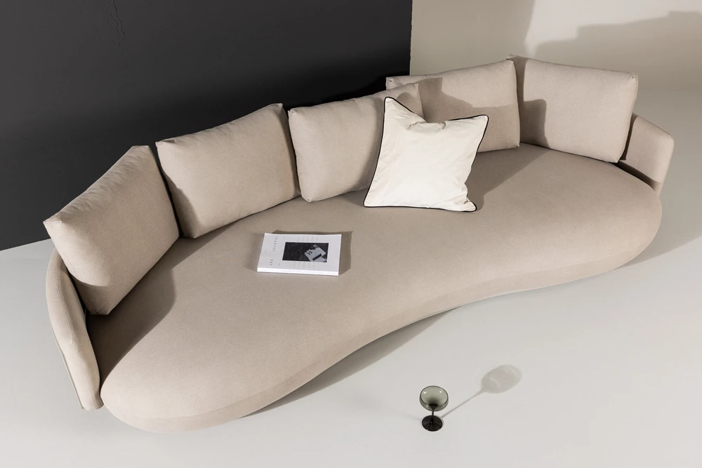 Sofa, Stellar, 113x275x58 cm, kreminė