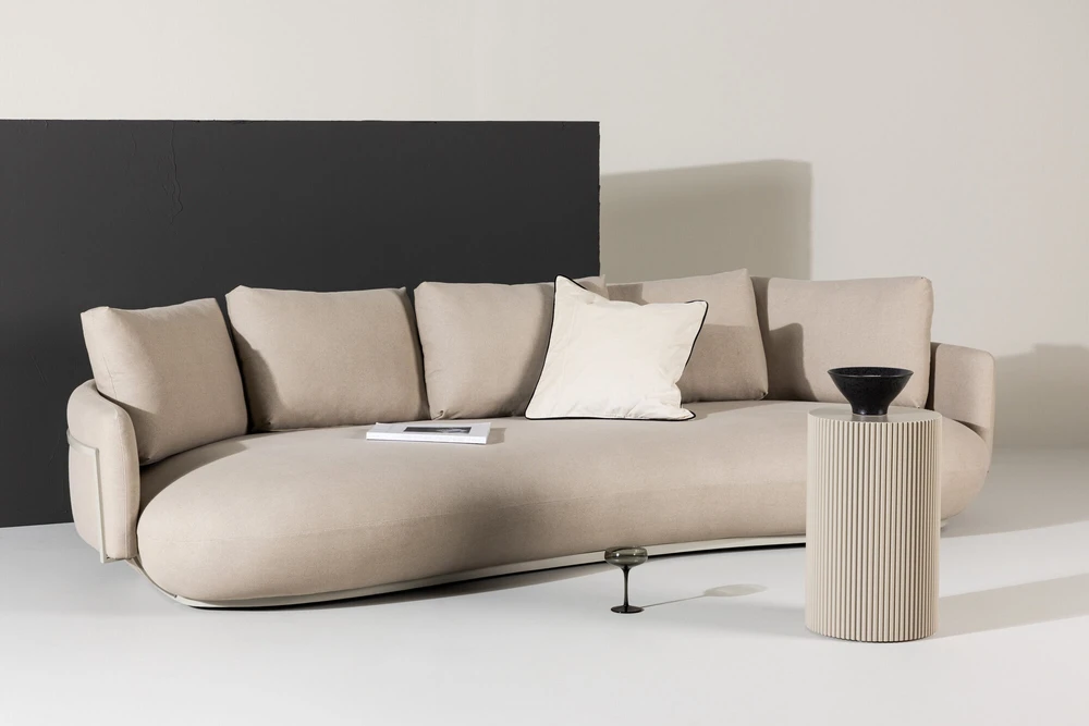 Sofa, Stellar, 113x275x58 cm, kreminė