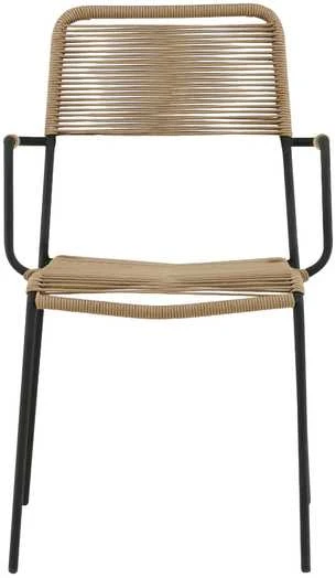 Venture Design Fotelis Lindos 44x40 cm Ruda poliesterio virvė