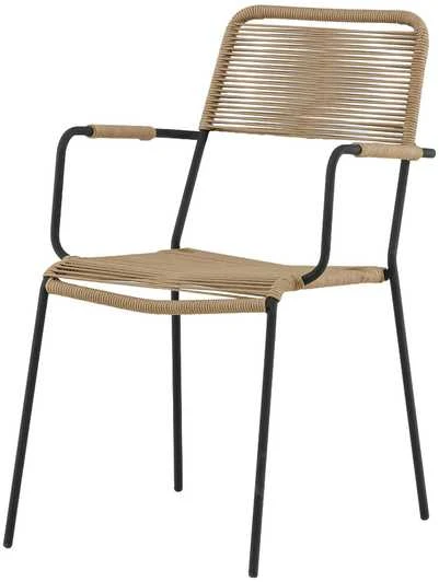 Venture Design Fotelis Lindos 44x40 cm Ruda poliesterio virvė