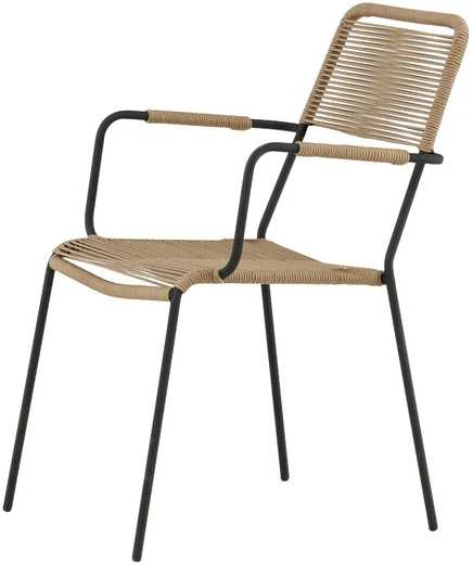 Venture Design Fotelis Lindos 44x40 cm Ruda poliesterio virvė