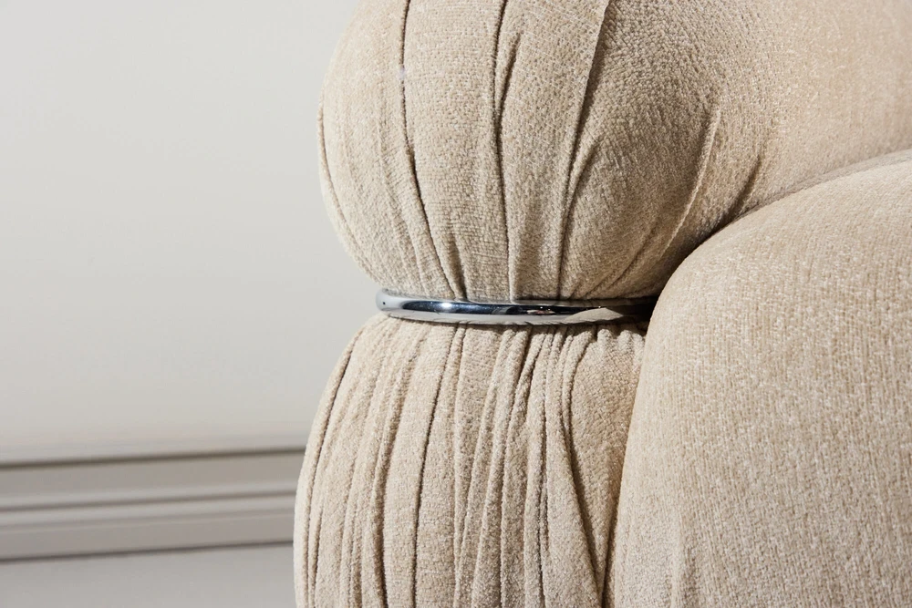 Sofa Venture Design Fotelis Mika Smėlio spalvos Metalas