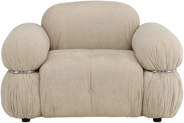 Sofa Venture Design Fotelis Mika Smėlio spalvos Metalas