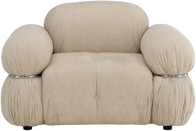 Sofa Venture Design Fotelis Mika Smėlio spalvos Metalas