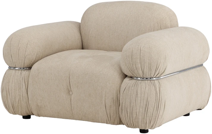 Sofa Venture Design Fotelis Mika Smėlio spalvos Metalas