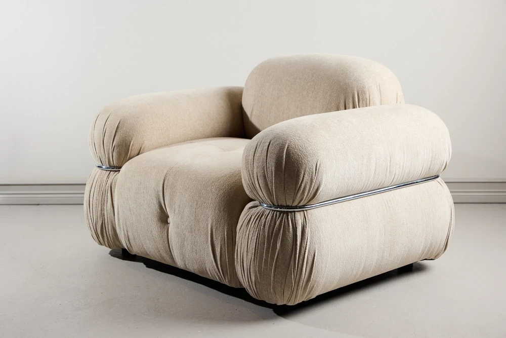 Sofa Venture Design Fotelis Mika Smėlio spalvos Metalas