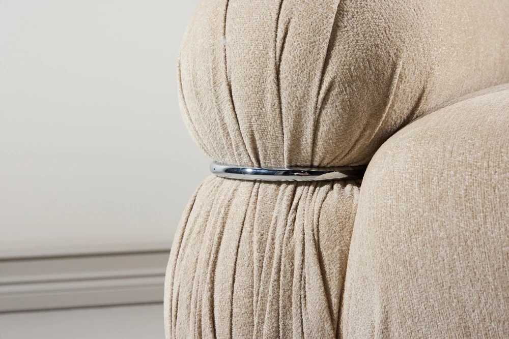 Sofa Venture Design Fotelis Mika Smėlio spalvos Metalas