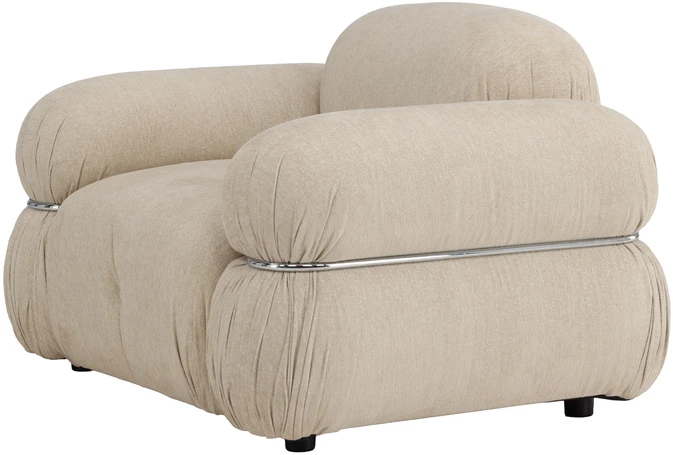 Sofa Venture Design Fotelis Mika Smėlio spalvos Metalas