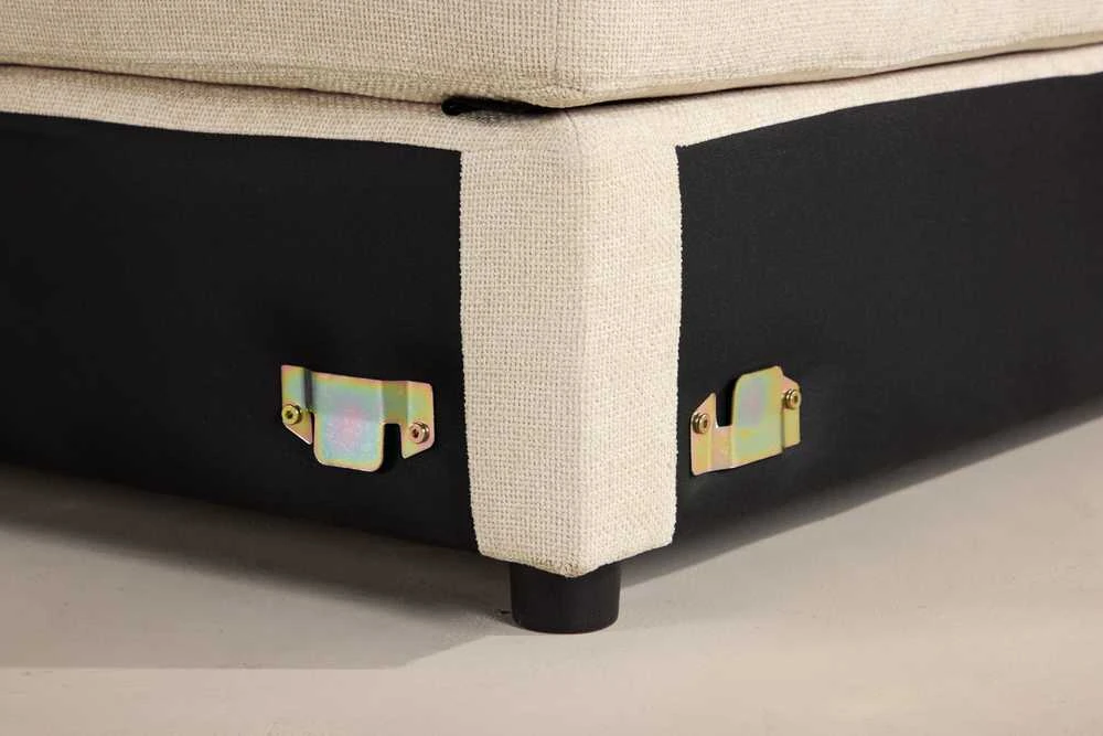 Sofa Venture Design Kampinė sofos dalis Salerno 63x63x47 cm smėlio spalvos audinys