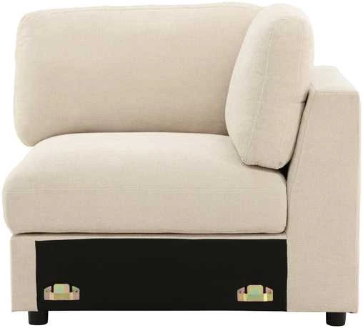 Sofa Venture Design Kampinė sofos dalis Salerno 63x63x47 cm smėlio spalvos audinys
