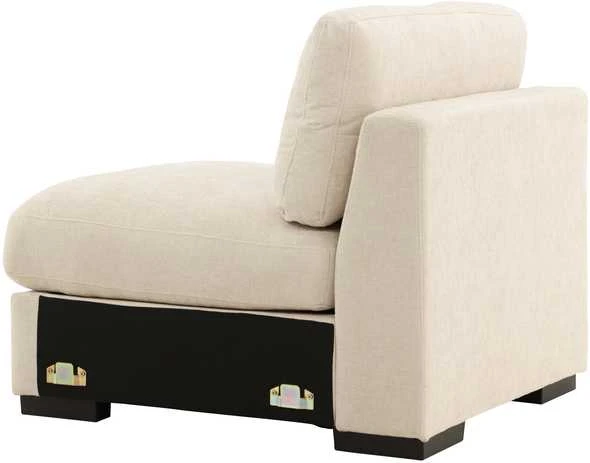 Sofa Venture Design Kėdė be porankių Salerno 87x67 cm smėlio spalvos audinys