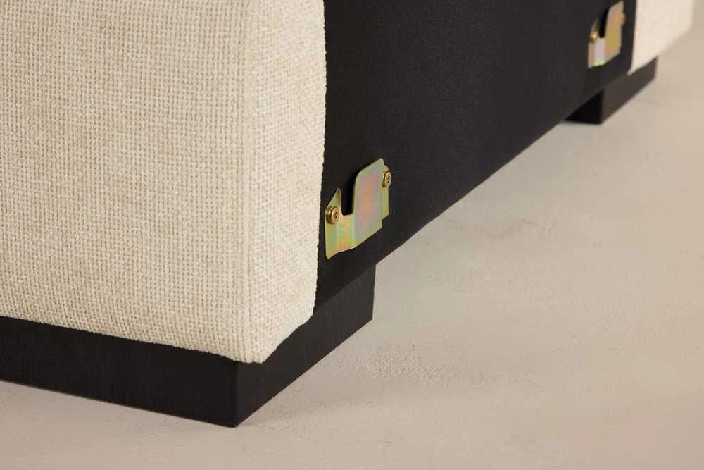 Sofa Venture Design Kėdė be porankių Salerno 87x67 cm smėlio spalvos audinys