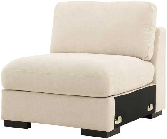 Sofa Venture Design Kėdė be porankių Salerno 87x67 cm smėlio spalvos audinys
