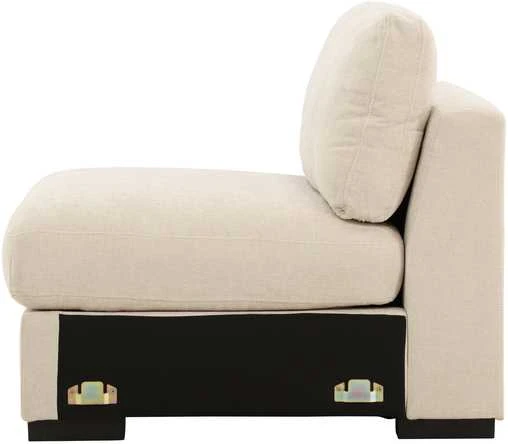 Sofa Venture Design Kėdė be porankių Salerno 87x67 cm smėlio spalvos audinys
