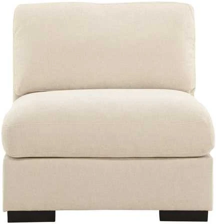 Sofa Venture Design Kėdė be porankių Salerno 87x67 cm smėlio spalvos audinys