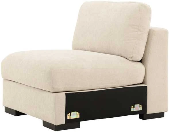 Sofa Venture Design Kėdė be porankių Salerno 87x67 cm smėlio spalvos audinys