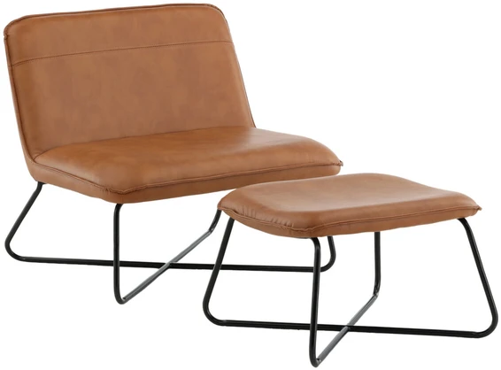 Sofa Venture Design Kėdė su Pogrupiu, X-Lounge, 75x71x78 cm, Ruda