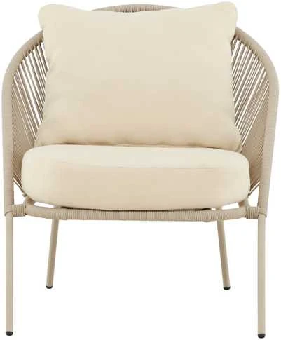 Venture Design Lounge kėdė Lindos smėlio spalvos plienas