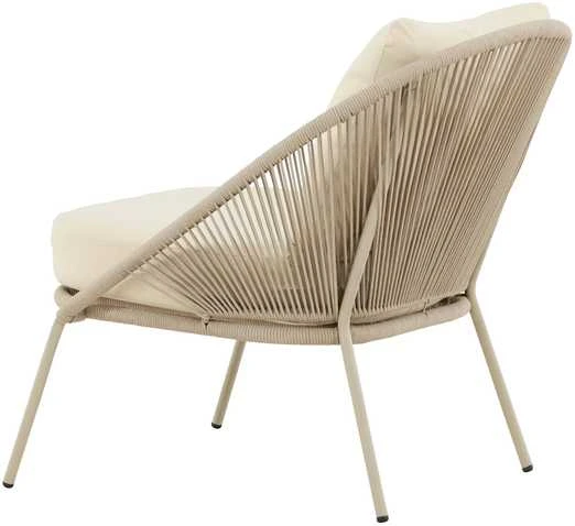 Venture Design Lounge kėdė Lindos smėlio spalvos plienas