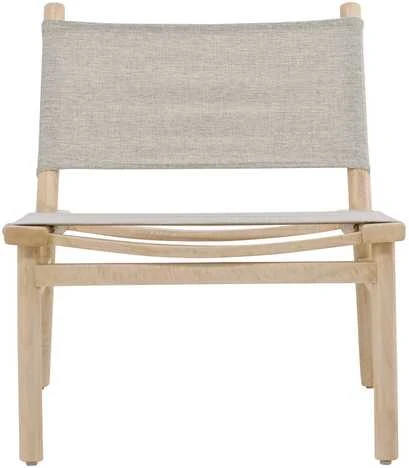 Fotelis Venture Design Lounge kėdė Millo 43x40x65 cm Pilka Nature poliesteris mango mediena