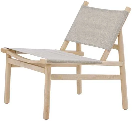 Fotelis Venture Design Lounge kėdė Millo 43x40x65 cm Pilka Nature poliesteris mango mediena