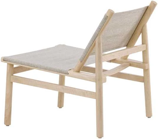 Fotelis Venture Design Lounge kėdė Millo 43x40x65 cm Pilka Nature poliesteris mango mediena