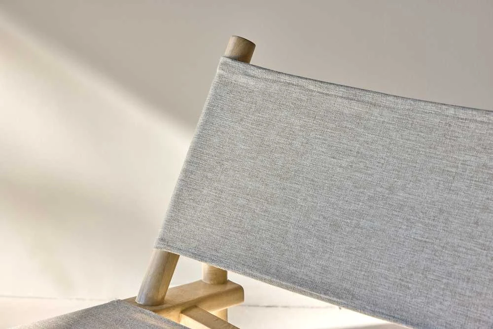 Fotelis Venture Design Lounge kėdė Millo 43x40x65 cm Pilka Nature poliesteris mango mediena
