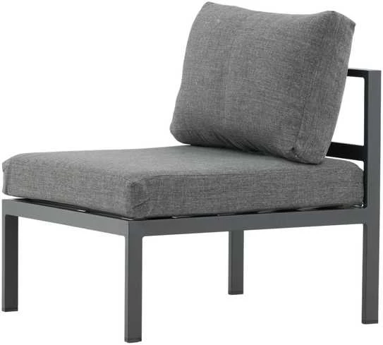 Venture Design Poilsio kėdė Copacabana 70x70x30 cm juoda, aliuminis