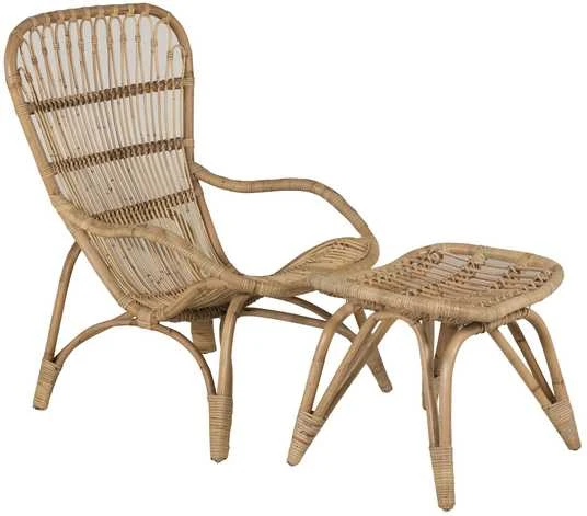Venture Design Poilsio kėdė Ella, 45x47 cm, balkšva, ratanas