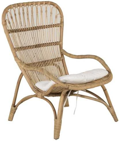 Venture Design Poilsio kėdė Ella, 45x47 cm, balkšva, ratanas