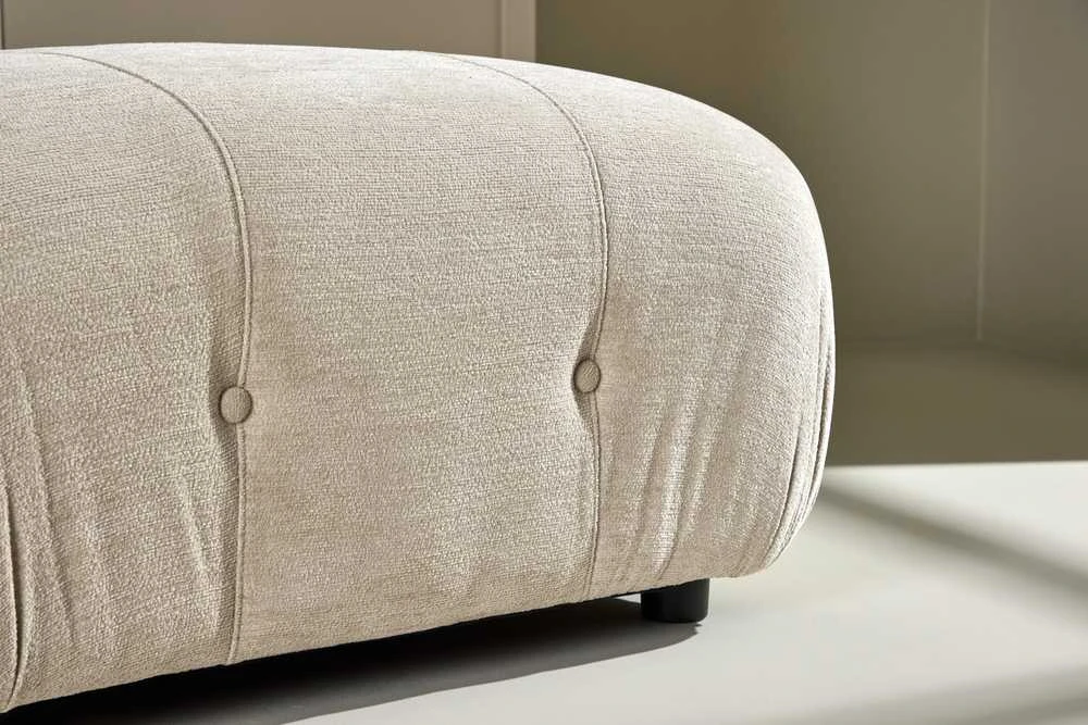 Venture Design Pufas Mika 94x67 cm smėlio spalvos