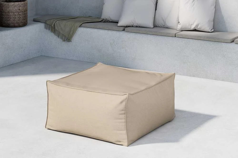 Venture Design Pufas Rambo 85x85x40 cm smėlio spalvos olefinas