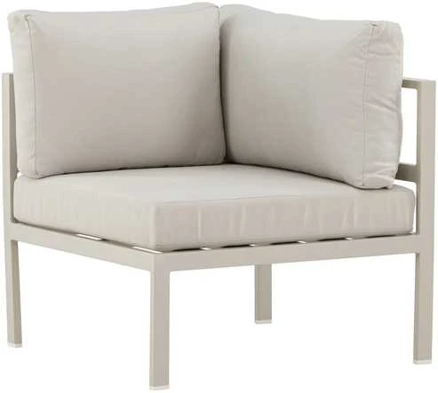 Sofa Venture Design Sofos kampinis modulis, Copacabana, 70x70x30 cm, smėlio spalvos, aliuminis