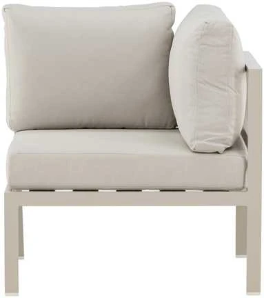 Sofa Venture Design Sofos kampinis modulis, Copacabana, 70x70x30 cm, smėlio spalvos, aliuminis