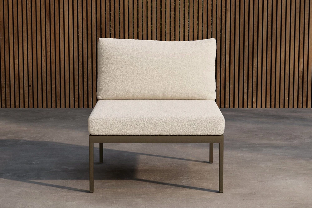 Sofa Venture Design Sofos modulis Copacabana 70x70x30 cm rudas baltas, audinys