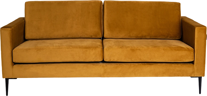 Sofa, VERGAN, 88x180 cm, ruda