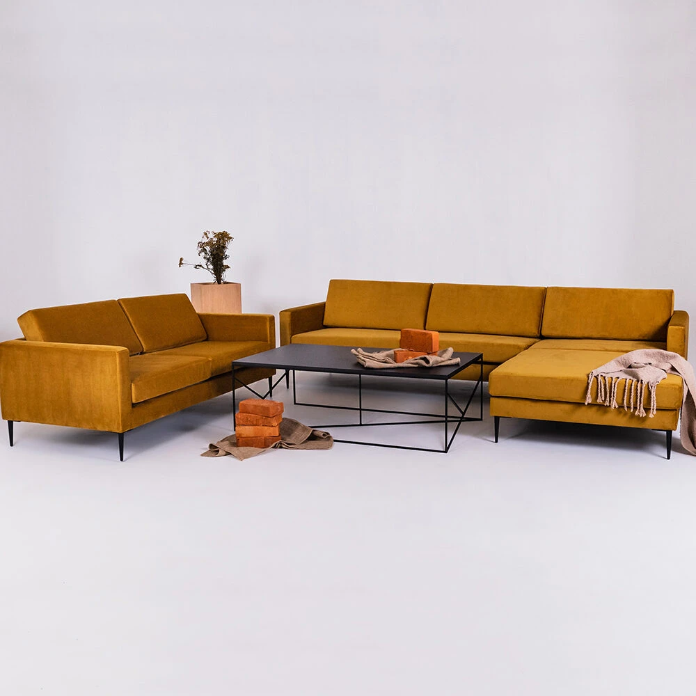 Sofa, VERGAN, 88x180 cm, ruda