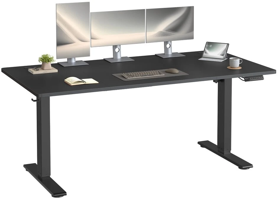 Songmics Reguliuojamo aukščio stalas 160 x 80 x 72-120cm