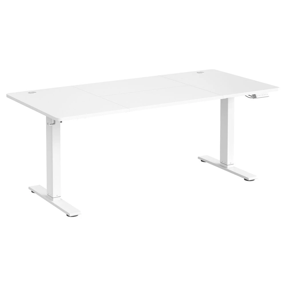 Songmics Elektrinis rašomasis stalas 180 x 80 cm, baltas