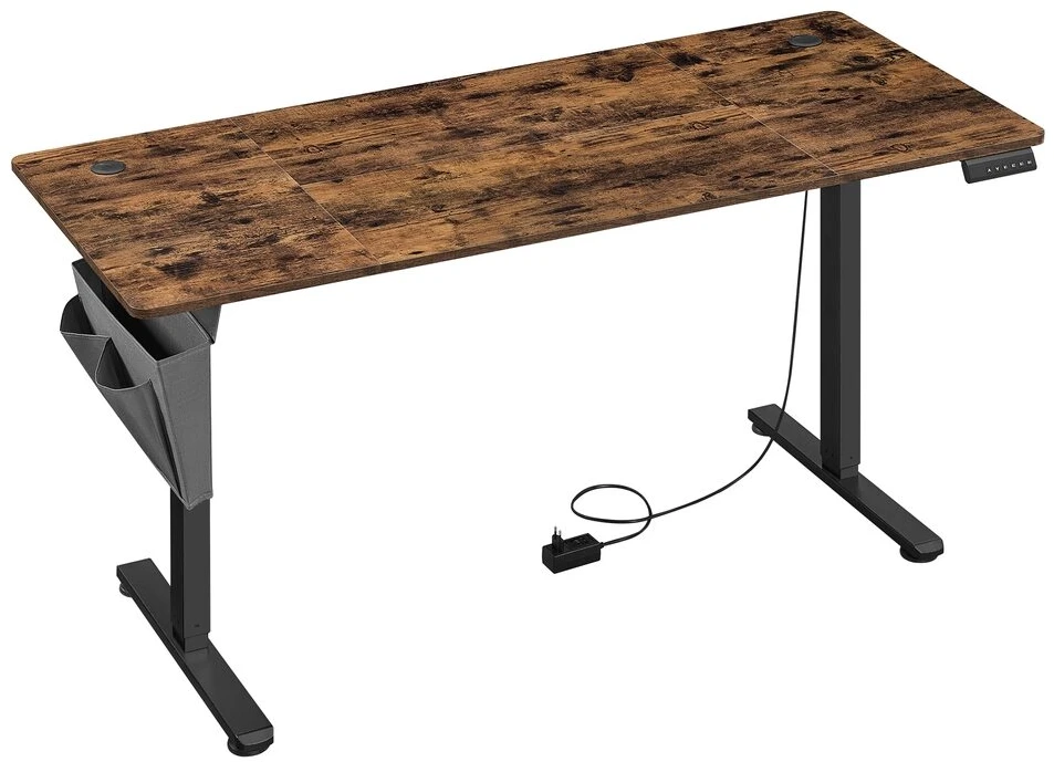 Songmics Reguliuojamo aukščio stalas 70 x 160 x (72-120) cm