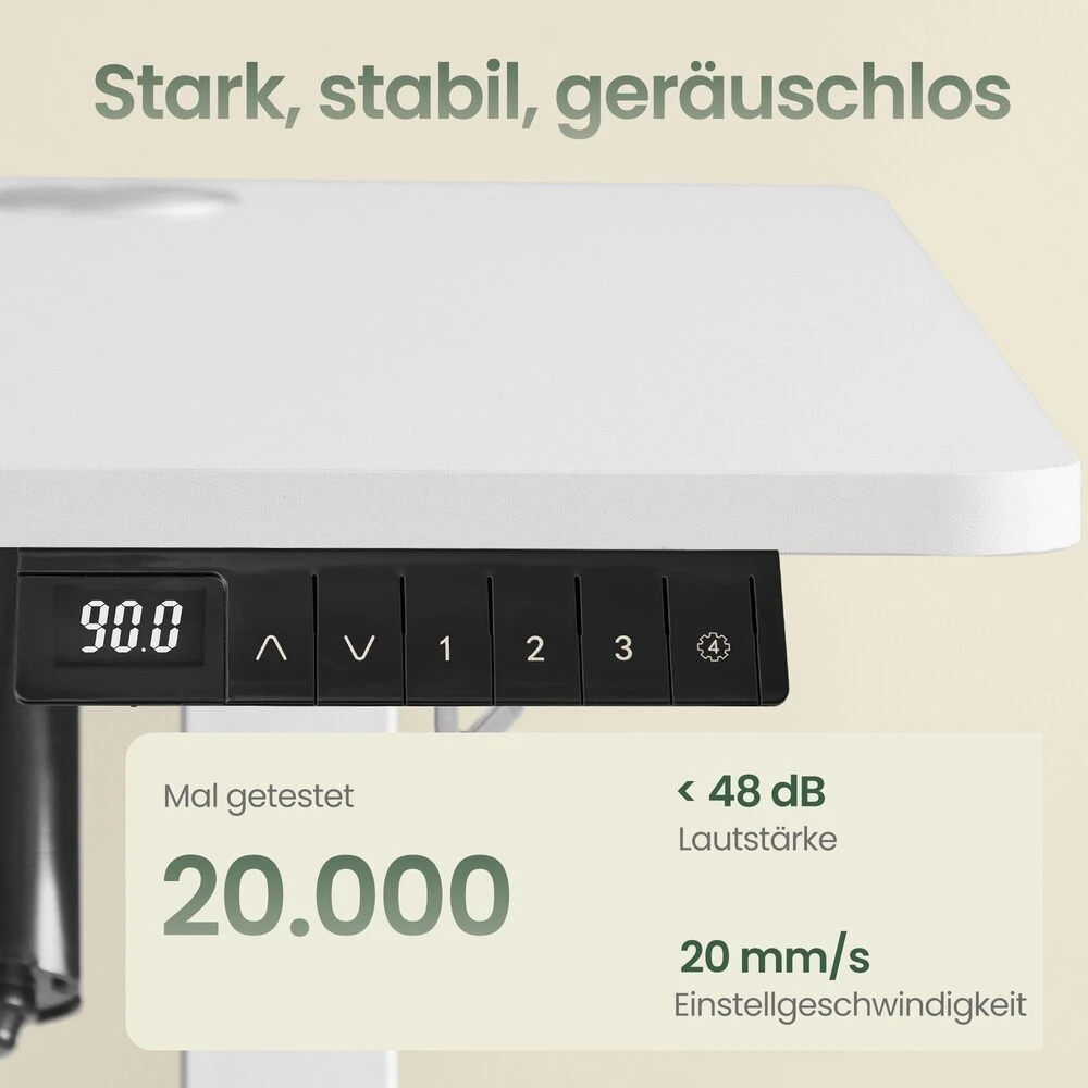 Songmics Reguliuojamo aukščio stalas 160 x 70 x 72-120cm