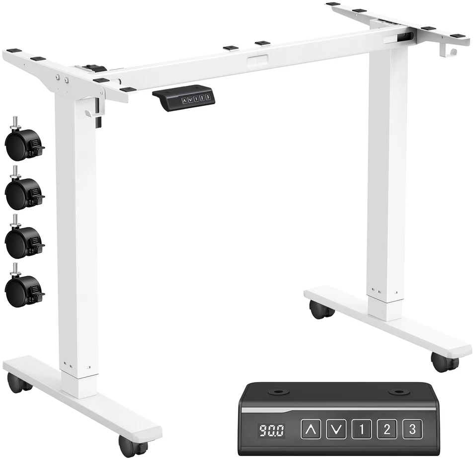 Songmics Stalo rėmas 59,6 × (90-140) × (72-120) cm