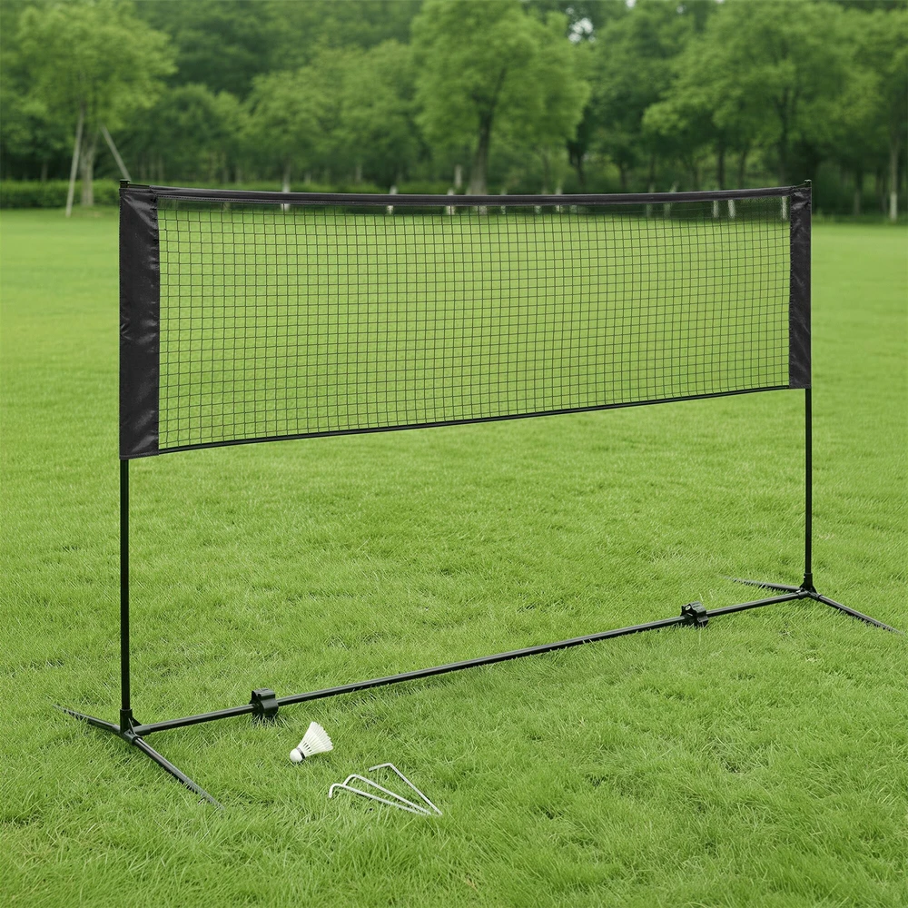 Songmics 400 cm badmintono tinklas, reguliuojamo aukščio, tinklinio tinklas