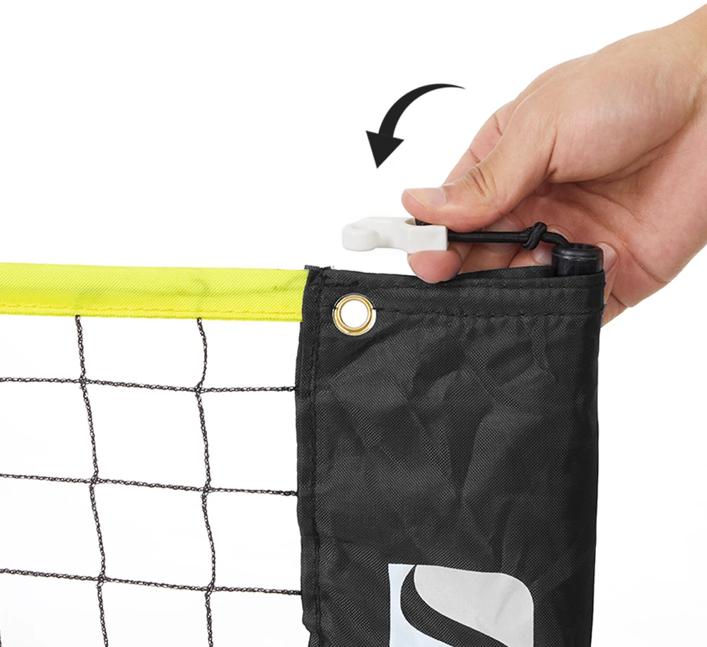 Songmics Badmintono tinklelis juodas ir geltonas