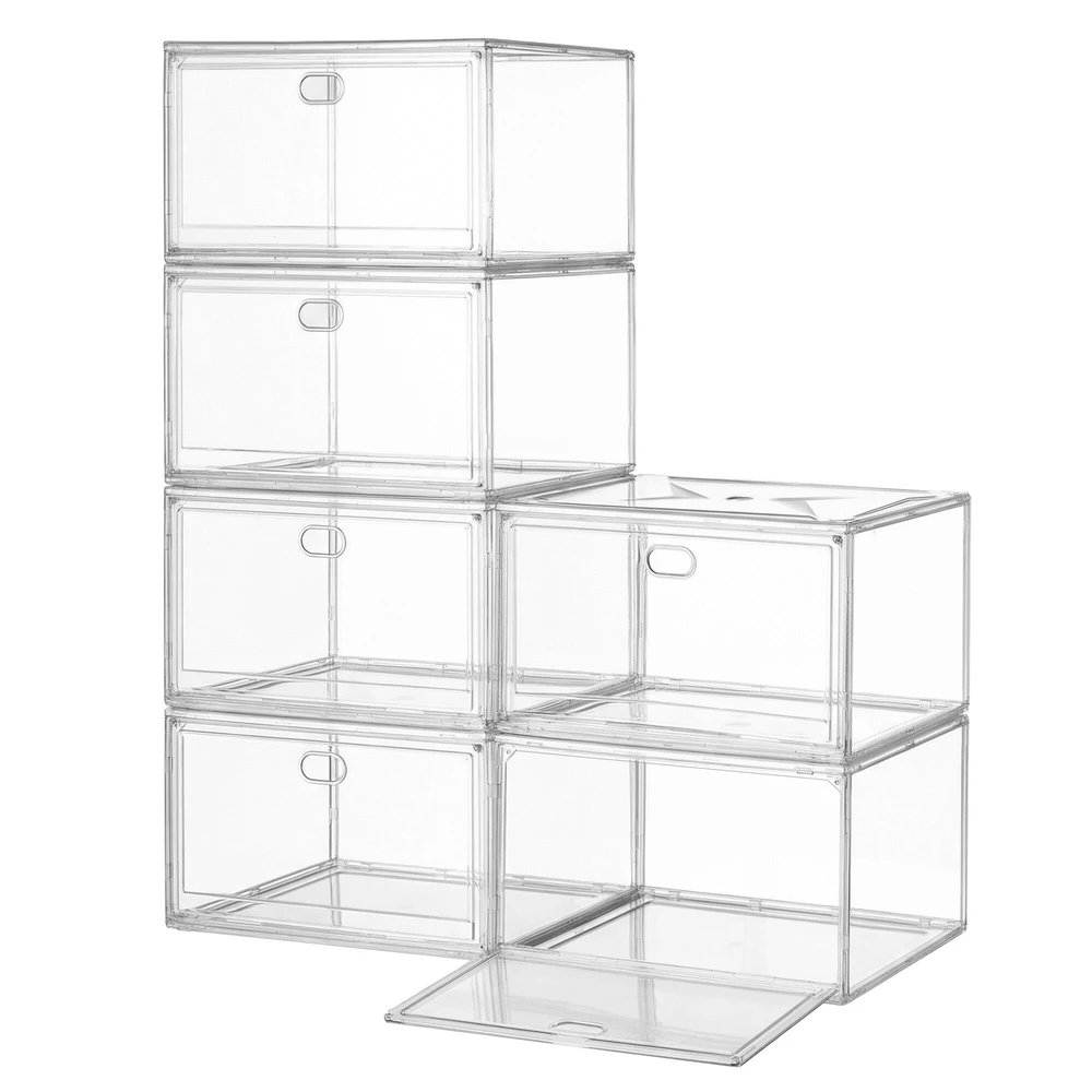 Songmics Batų dėžės 36 x 27 x 21 cm 6 vnt.